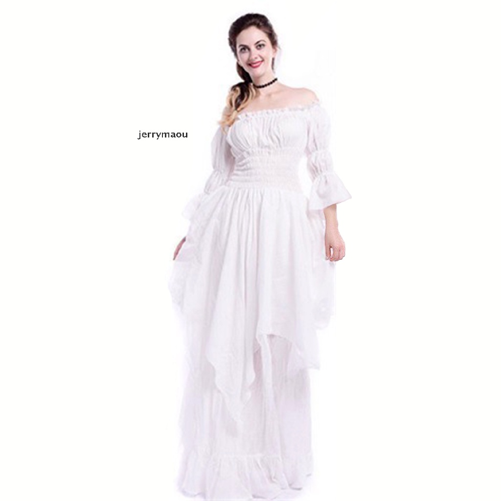 [JER] Dress Renaissance Costume Gothic Witch Dress Medieval Wedding Dress HBC
