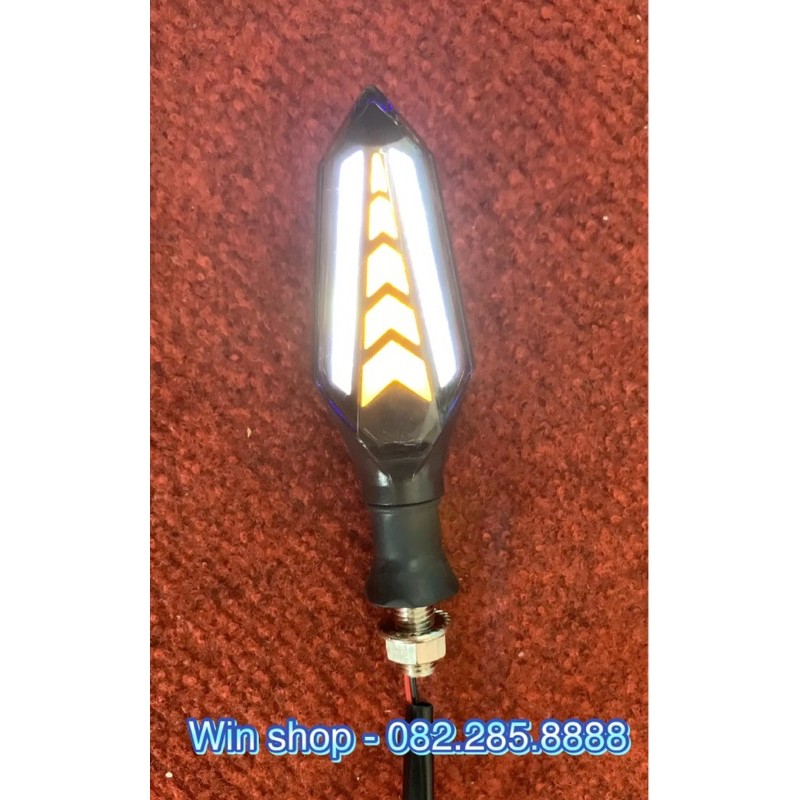 Cặp xi nhan led chạy 2 mặt dành cho xe máy, nhiều màu sắc