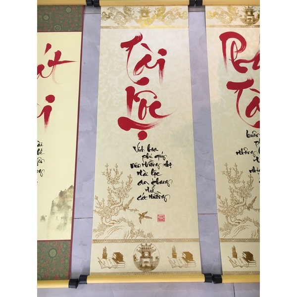 Liễn thư pháp Xuân