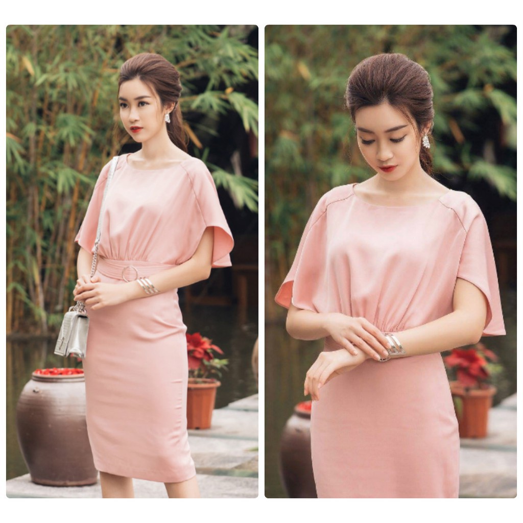 (5 màu, big size) Đầm Nữ Công sở Tay Cánh Tiên Đẹp Như HH Mỹ Linh | BigBuy360 - bigbuy360.vn