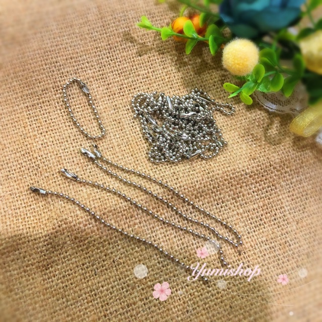 Dây Bi Inox Handmade Hạt 2.4mm Phôi Làm Móc Chìa Khóa Gắn Gấu Bông Logo Hãng Làm Quà Tặng Event Sự Kiện