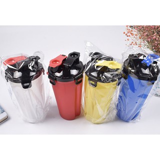 (Hàng có sẵn) Bình nước 2 ngăn shaker thể thao tập gym