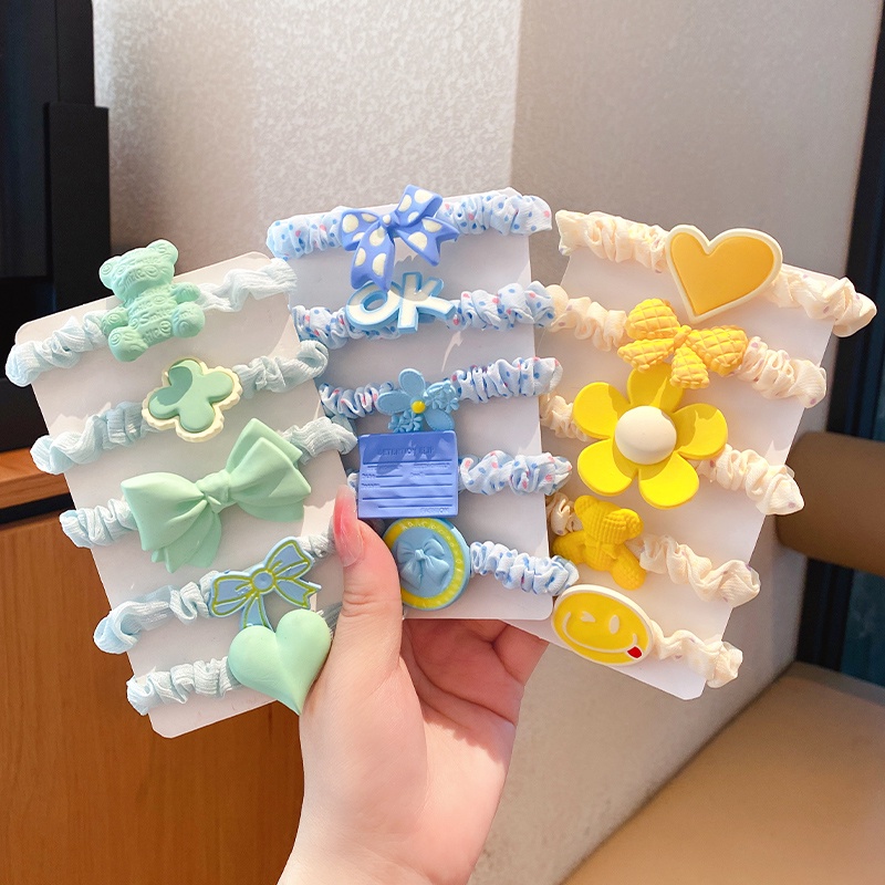 SET 05 Dây Buộc Tóc HGVN Charm Siêu To Đáng Yêu Cho Bé