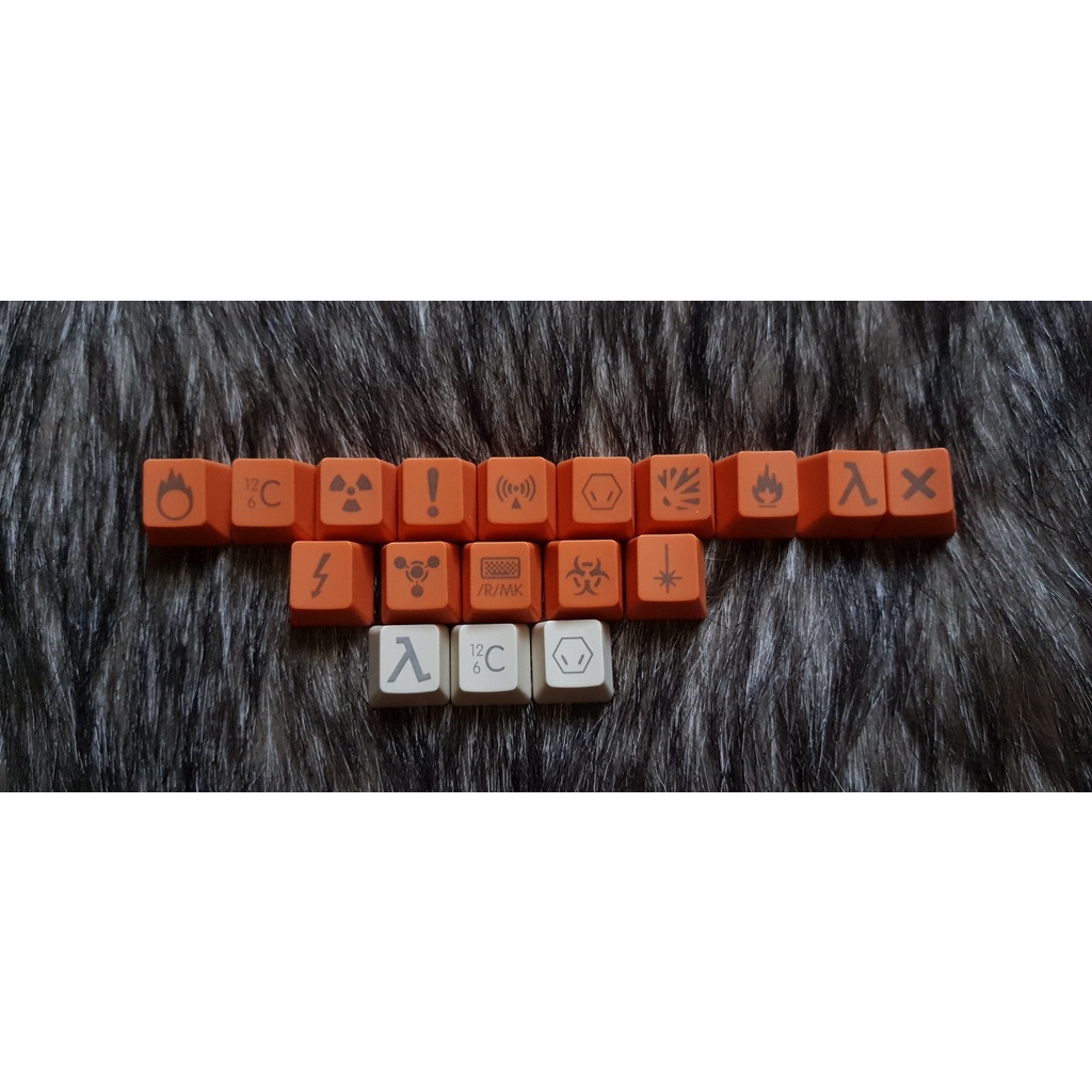 [Hỗ trợ Layout 61/64/68/71/82/84] Set Keycap PBT carbon font lớn - Bộ nút bàn phím cơ thay thế