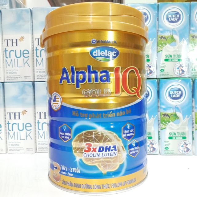 💦💦Sữa Vinamilk Dielac Alpha Gold 3-900g cho bé 1-2 tuổi