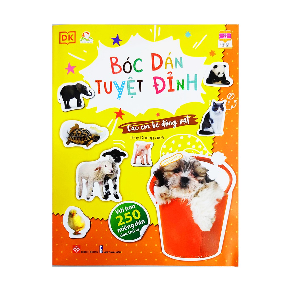 Sách cho bé - Bóc dán tuyệt đỉnh - Các em bé động vật