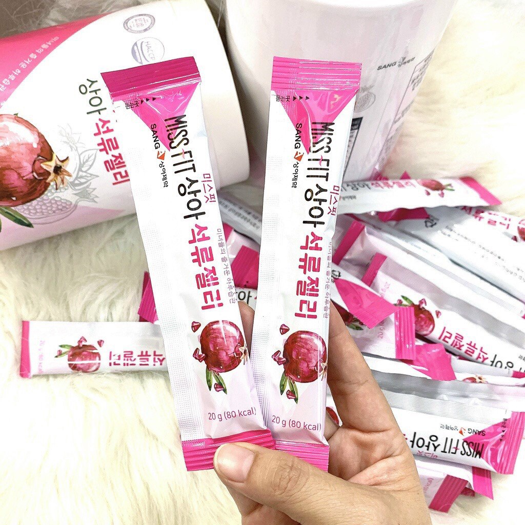 Thạch lựu bổ sung collagen đẹp da và giảm cân Miss Fit SANGA Hàn Quốc