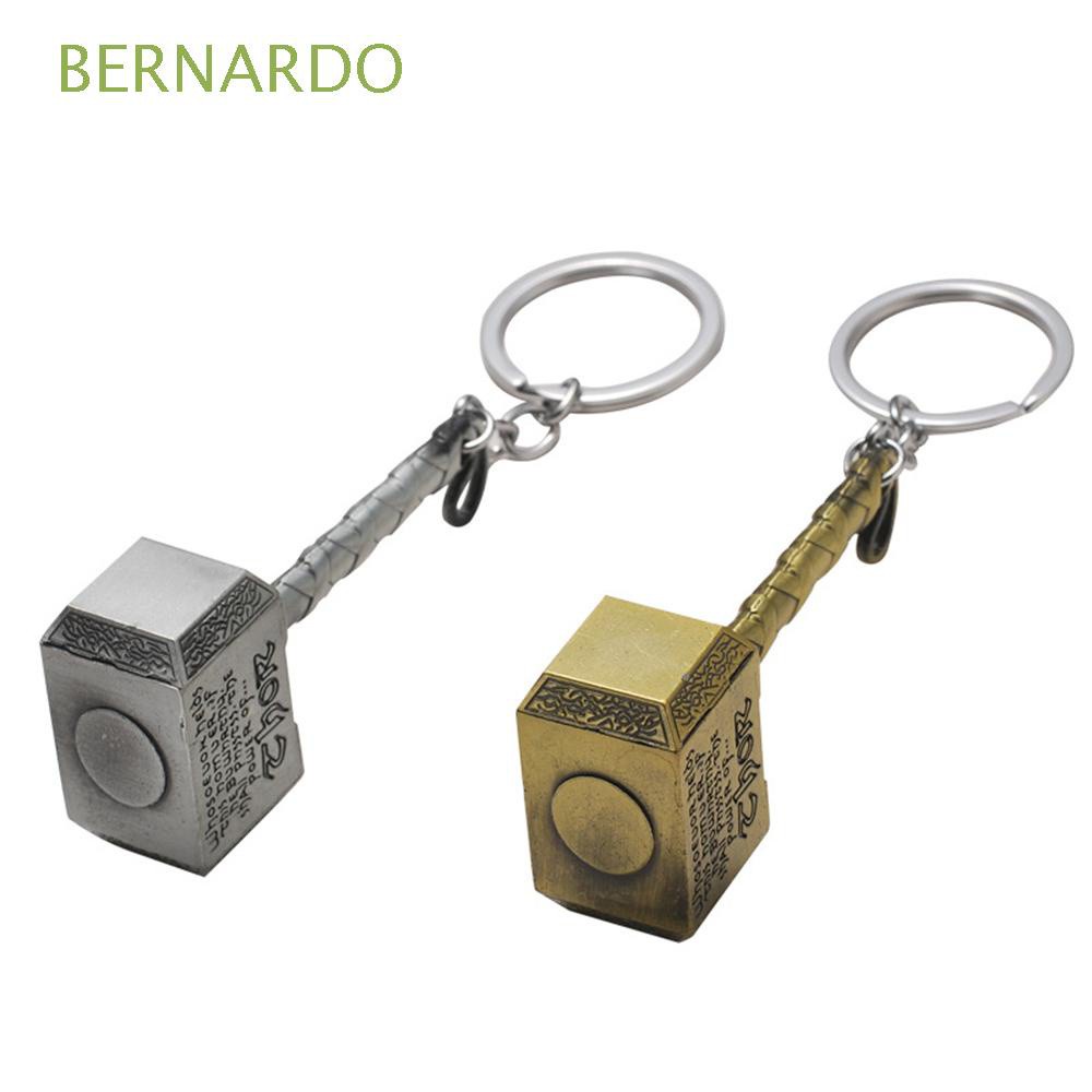 BERNARDO Special Thor Hammer Keychain Action Figure Toy Norse Mythology Marvel Avenger Keyrings Keyrings Jewelry Movie For Fans Keyholder Dark World Ragnarok Car Bag Pendant Viking Odin