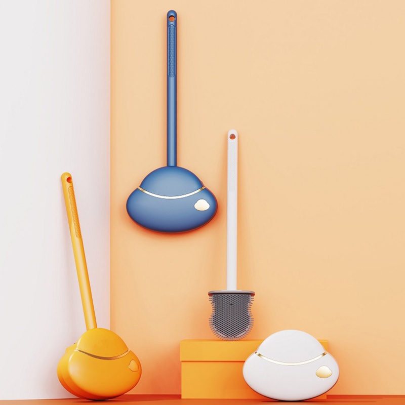 Bộ Bàn Chải Và Giá Đỡ Dùng Vệ Sinh Toilet Tiện Dụng