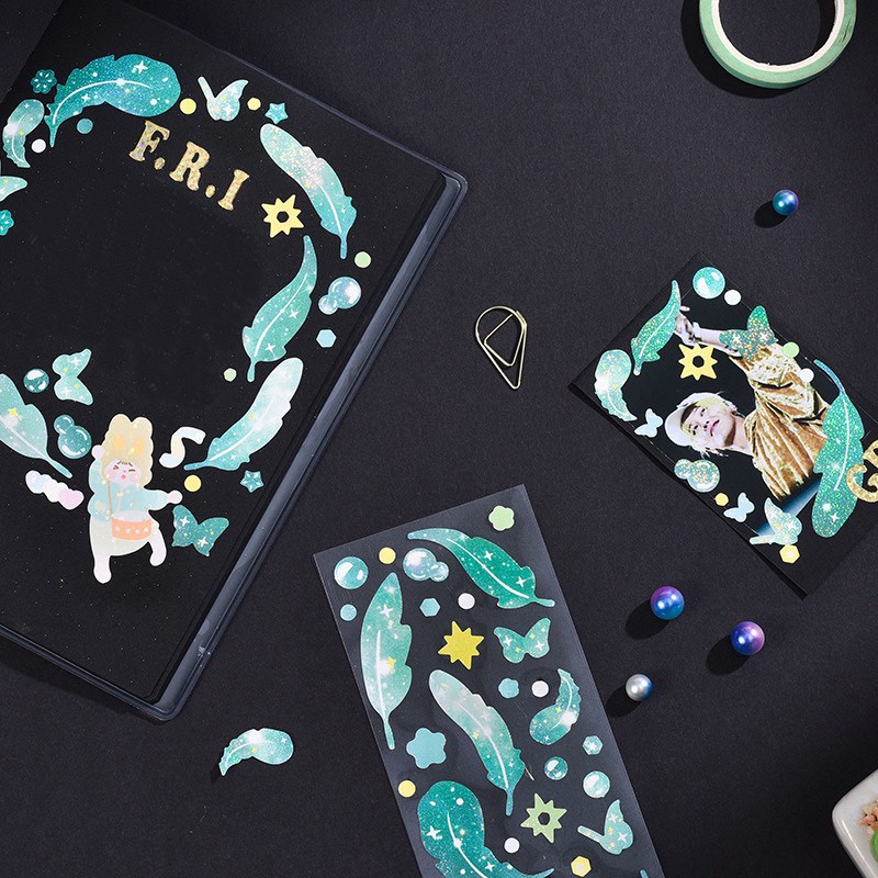 Sticker họa tiết lấp lánh rực rỡ (SN12)