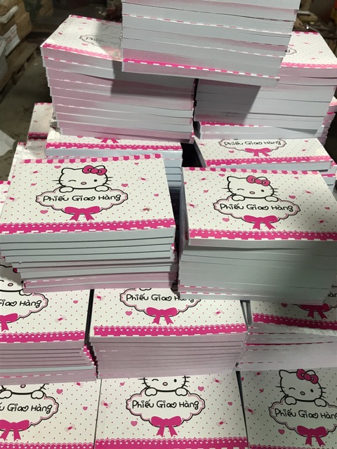 Combo 20 quyển phiếu giao hàng hellokitty