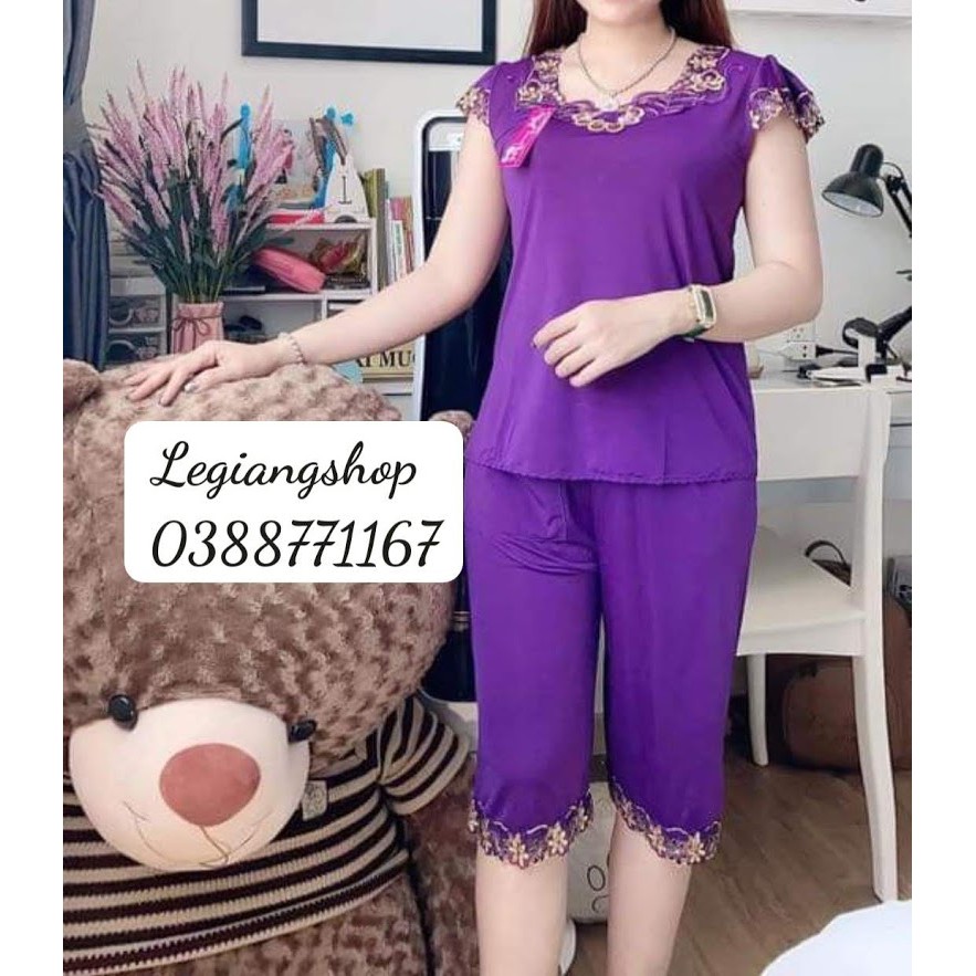 [Mã WA1606 giảm 15% đơn 99k] Đồ ngủ thun lạnh lửng ngang gối Lê Giang Shop | BigBuy360 - bigbuy360.vn