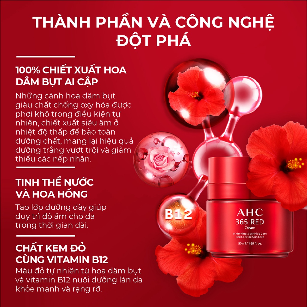 [Mã COSAHC03 giảm 10% đơn 600K] [GWP] Tinh Chất Chống Lão Hóa AHC 365 Red Serum 9.5ml