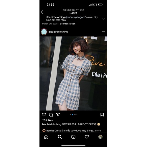Pass váy Bleubird màu vàng