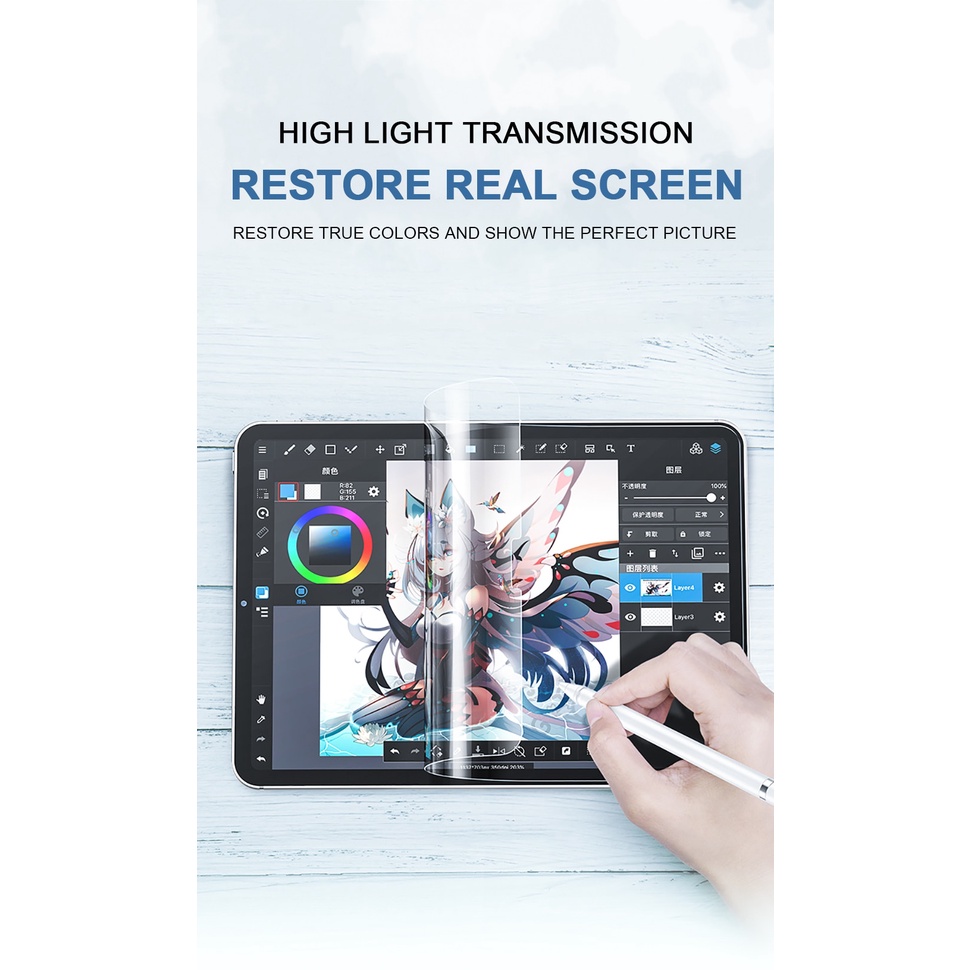 Màng Bảo Vệ Màn Hình Máy Tính Bảng Cho Ipad Pro 11 12.9 2021 Air5 2022 5th 6th Gen 9.7 7th 8th 9th 10.2 Air3 10.5 Mini5 Air4 4th 10.9 2020 2018