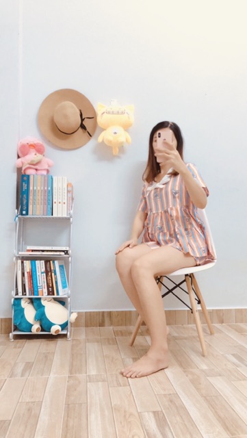 Đồ bộ lụa đùi nơ cổ | BigBuy360 - bigbuy360.vn