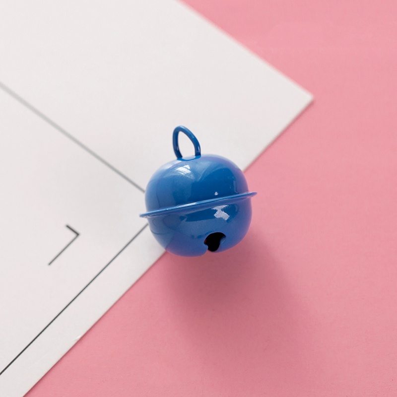 Set 10 chuông kim loại màu sắc ngọt ngào trang trí móc khóa / quần áo cho thú cưng 22mm