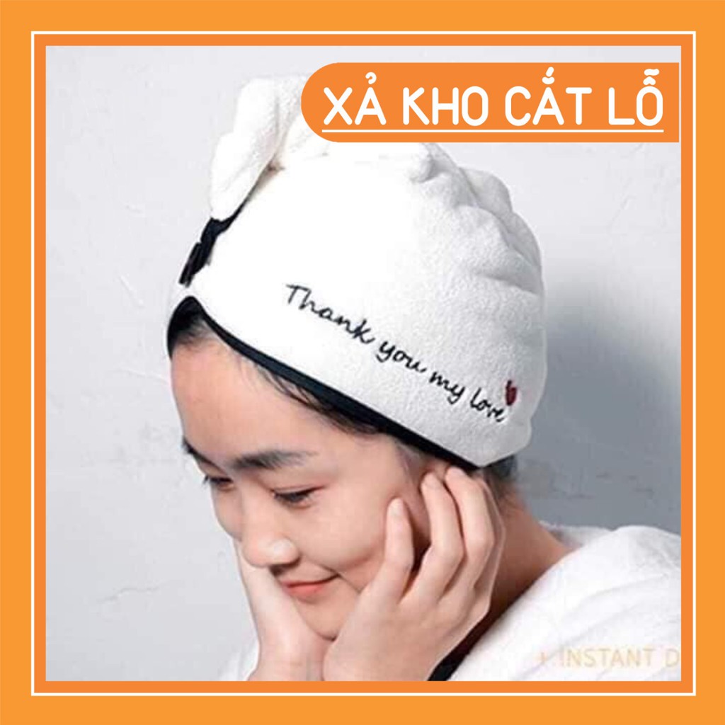 🔥🔥KHĂN CUỐN TÓC LAU KHÔ TÓC 2IN1