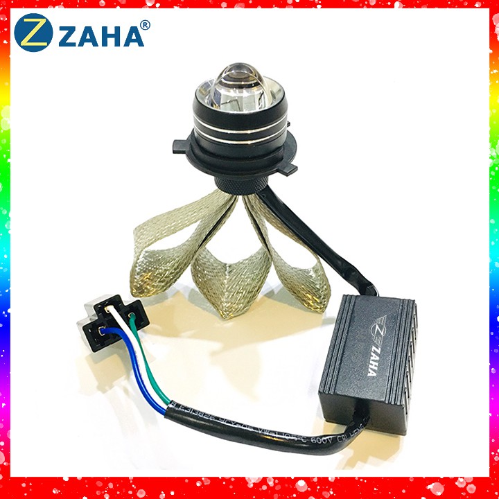 Đèn Pha Led RUBY Zaha Bi Cầu Mini 2 Mầu Đuôi Công Chuyên Ô Tô Xe Máy 2022