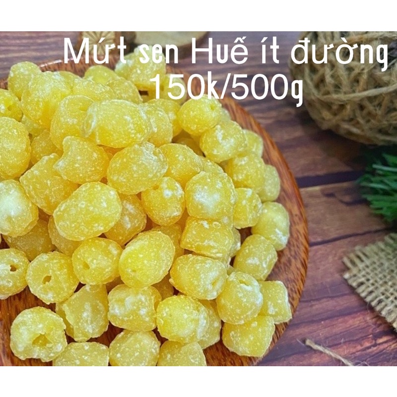 Mứt Sen Huế Ít Đường Bở Bùi Thơm Ngon 500g