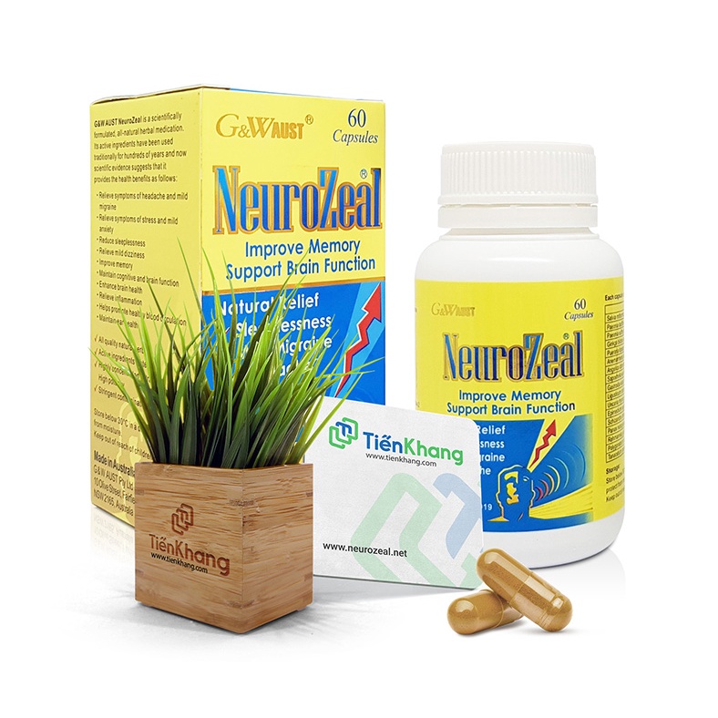 Neurozeal - Bổ não, khôi phục hệ thần kinh - Thảo dược được khẩu từ Úc