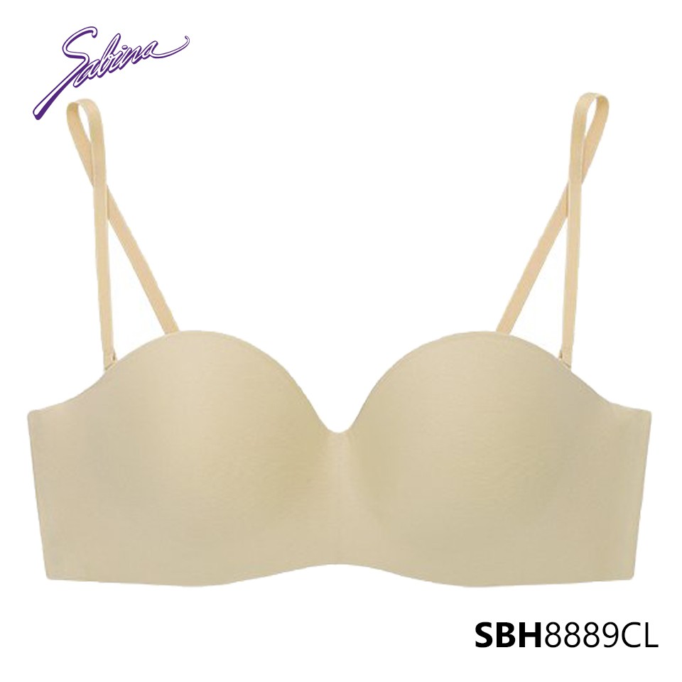 [Mã WABRR giảm 40k đơn 199k] Áo Lót Cúp Ngang Không Gọng Mút Vừa Có Gọng Màu Trơn Soft Doomm Body Bra By Sabina SBH8889