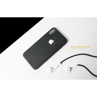 Miếng Dán Da IPhone - Đen Nappa