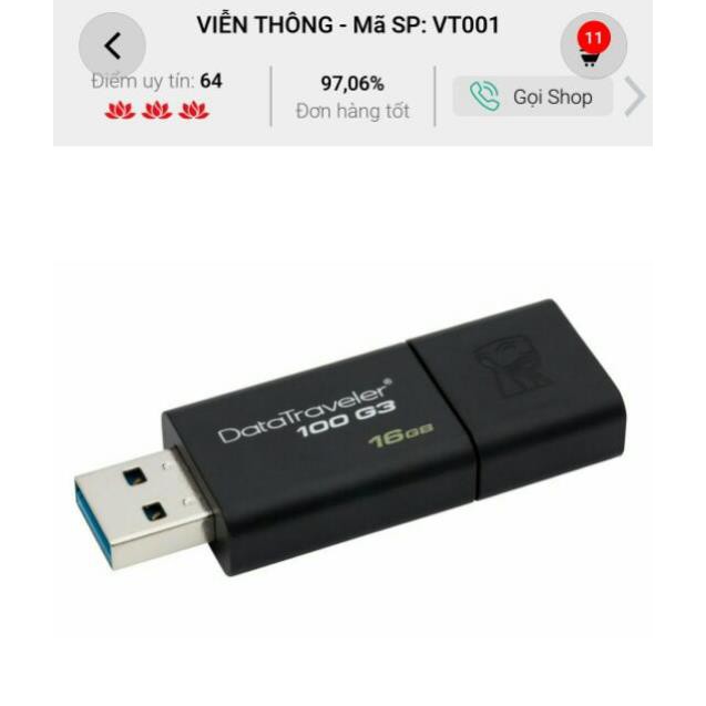 [ Free_Ship ] USB 3.0 KINGSTON DATA TRAVELER 100 G3 | BigBuy360 - bigbuy360.vn