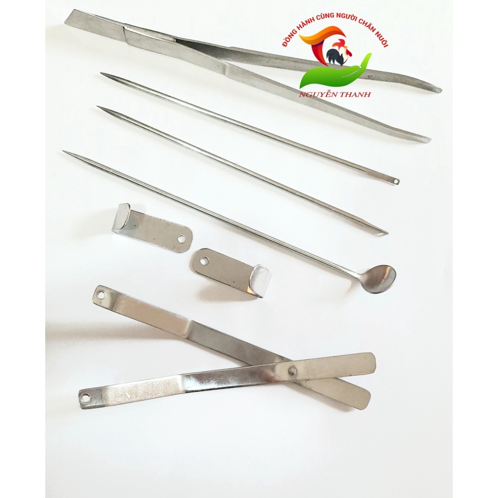 Bộ Thiến Gà 5 món bằng Thép không gỉ SÁNG - BỀN - ĐẸP