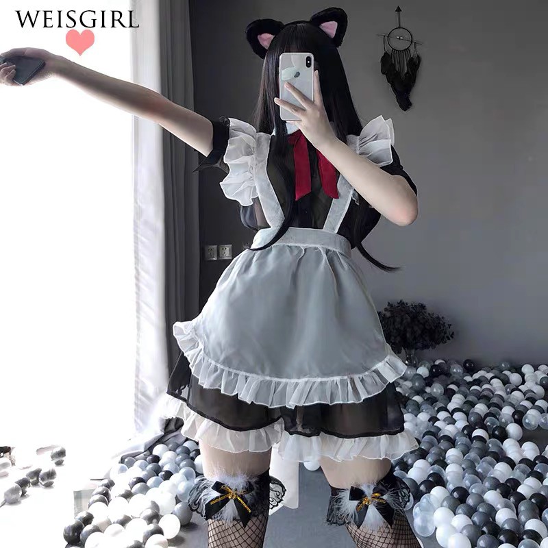 LL2426 Trang phục hoá trang Hầu Gái Phong Cách Lolita Dễ Thương - Maid Cosplay