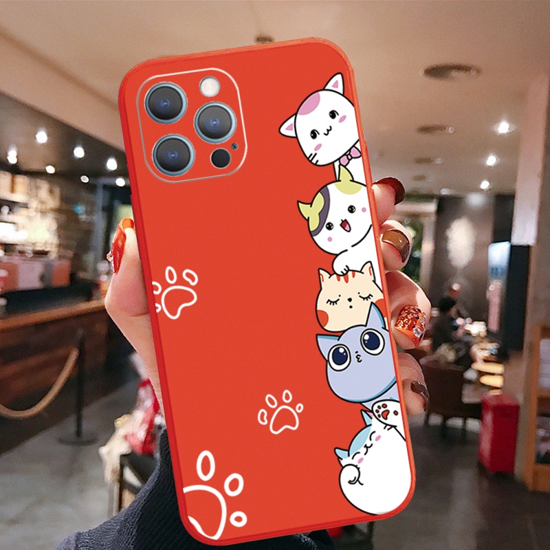 Ốp Điện Thoại Silicone Mềm Hình Mèo Cho Samsung Galaxy Note 20 Ultra Note 10 Plus A30 A50 A20 A50S