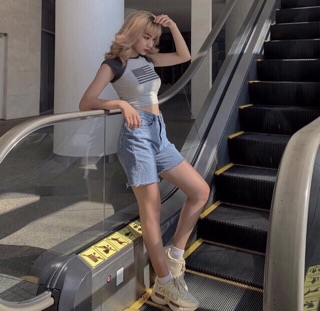 Quần Jeans Ngố Trơn