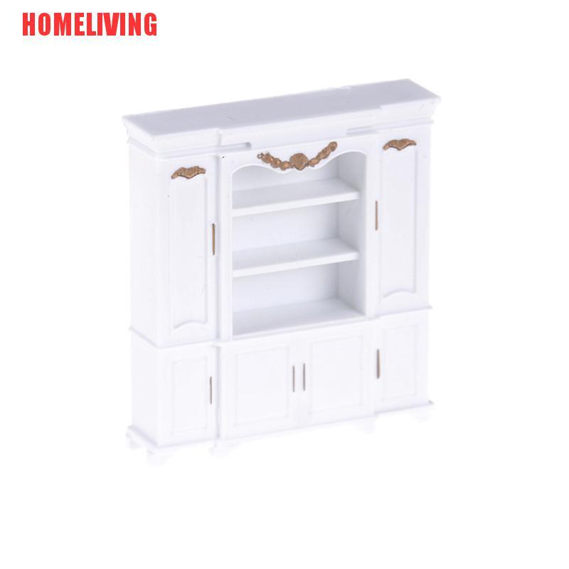 Mô Hình Kệ Sách / Nội Thất Màu Vàng Dùng Trang Trí Nhà Búp Bê