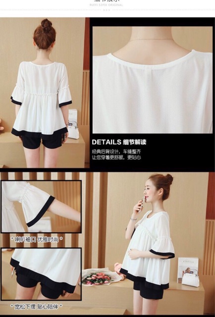 Áo bầu thời trang Aidenshop áo bầu đẹp mùa hè mát