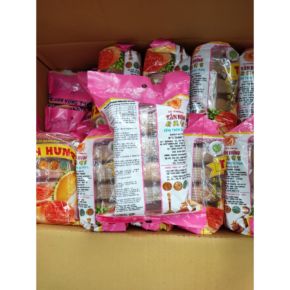 Bánh Pía Sầu Riêng 2 Trứng TÂN HƯNG 350G - Đặc sản Vùng Thơm Sóc Trăng
