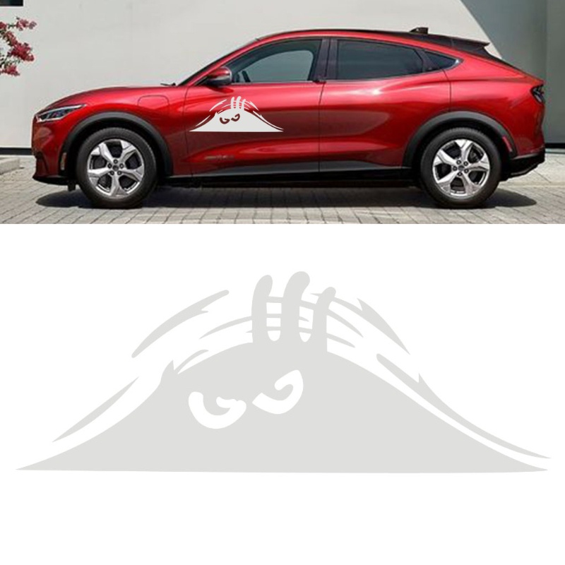 Miếng Dán Trang Trí Ngoại Thất Xe Hơi Chống Nước Hình Quái Vật Nhiều Màu Sắc