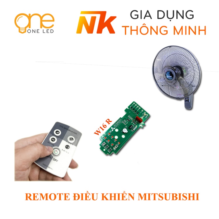 Mạch Quạt Treo Tường Điều Khiển Từ Xa MITSUBISHI W16-R