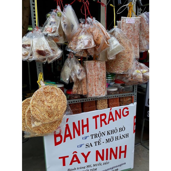 Nhiều Vị Bánh Tráng Tây Ninh -muối nhiễn - sate - me - bơ - ruốc - tỏi - phomai - xike - trộn thập cẩm