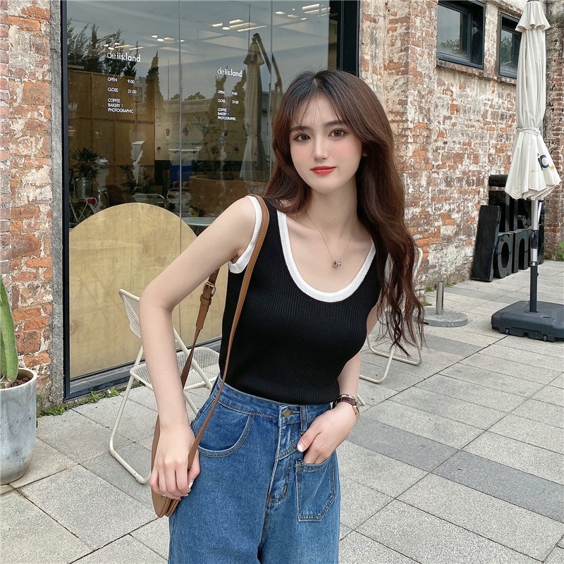 Áo Hai Dây Dáng Ngắn Thời Trang Mùa Hè Cho Nữ