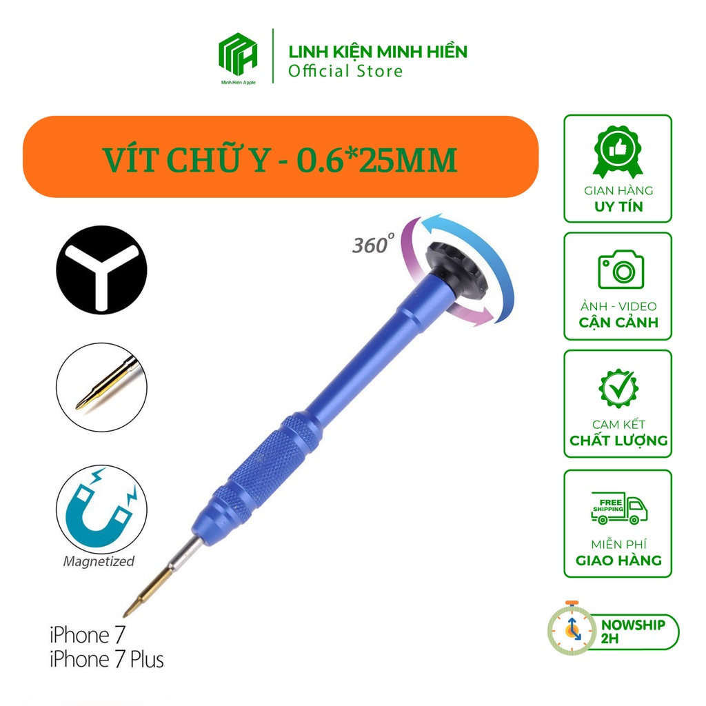 Vít mở ốc 3 cạnh, chữ Y, mở 7G và 7 Plus
