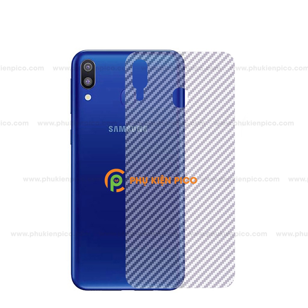 Dán lưng Samsung A30 trong suốt nổi vân Carbon 3D tản nhiệt tốt - Dán lưng vân Carbon Samsung Galaxy A30