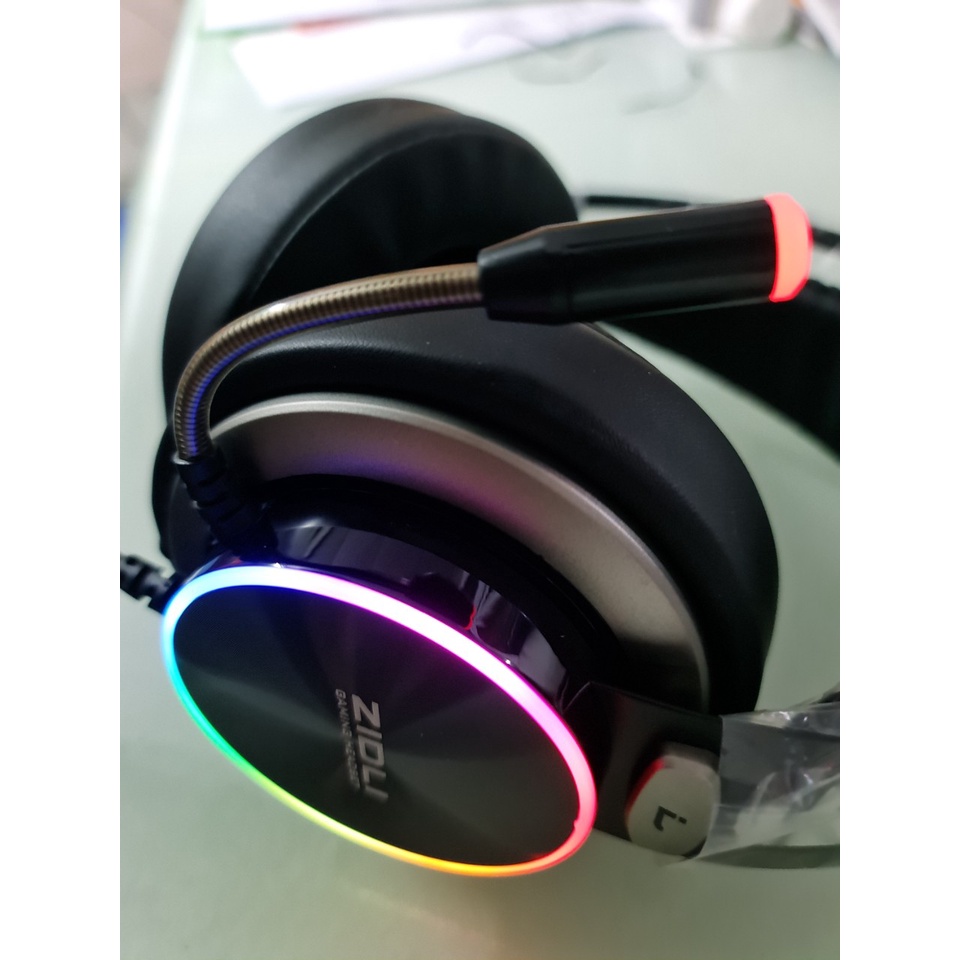 Tai nghe Zidli ZH20 7.1 Led RGB USB - Hàng Chính Hãng