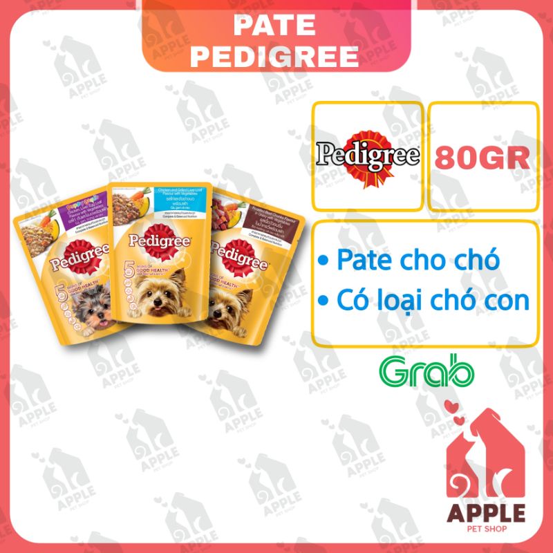 [PATE PEDIGREE] [80GR] Pate cao cấp cho cún Pedigree - Nhiều hương vị