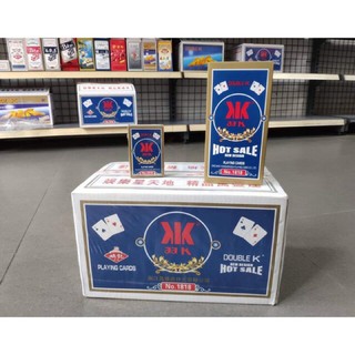 Thùng bài tây DOUBLE K (xanh) 100 bộ. có bán sỉ sll