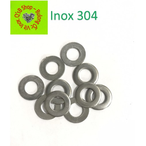 Long đen phẳng inox size M10 - M16 combo 10 cái