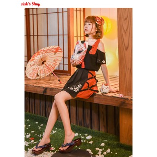 Váy xếp ly hai màu cosplay
