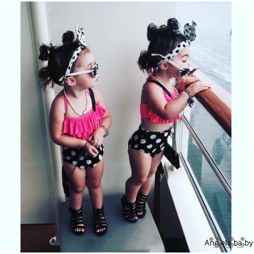 Nel-3 Cái Tập Đi Trẻ Em Bé Gái Đồ Bơi Đồ Bơi Bộ Đồ Tắm Tankini Bikini