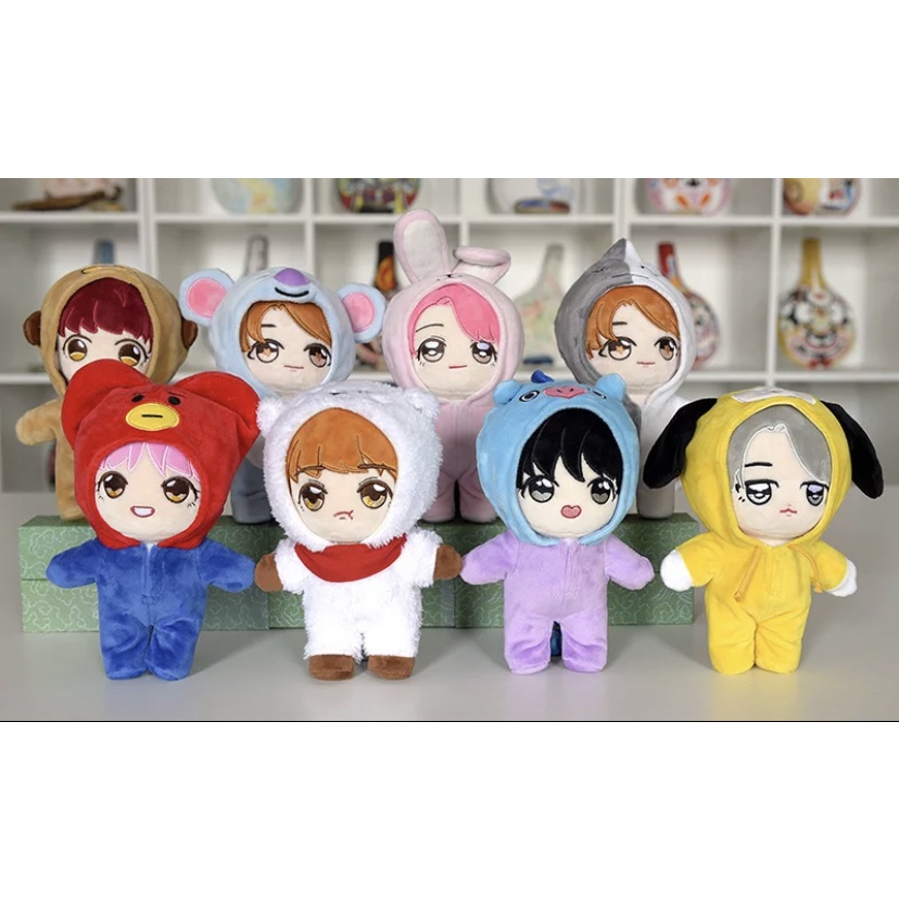BTS Thú nhồi bông chất lượng cao hình KPOP BTS BT21 cho người hâm mộ JUNGKOOK JIN SUGA V 20cm