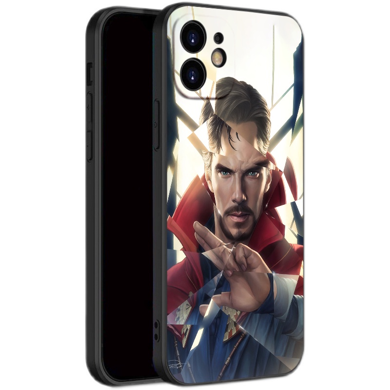 Ốp iphone - Ốp lưng iphone cạnh vuông viền camera Dr strage dành cho ip 6 đến 14promax - ng071