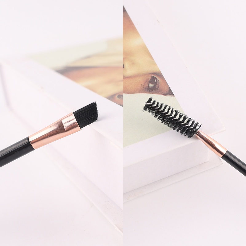 1 Cọ Trang Điểm Góc Cạnh &amp; Lược Chải Lông Mày/Lông Mày Chuyên Nghiệp Sợi Len Trang Điểm Nối Dài Lông Mày